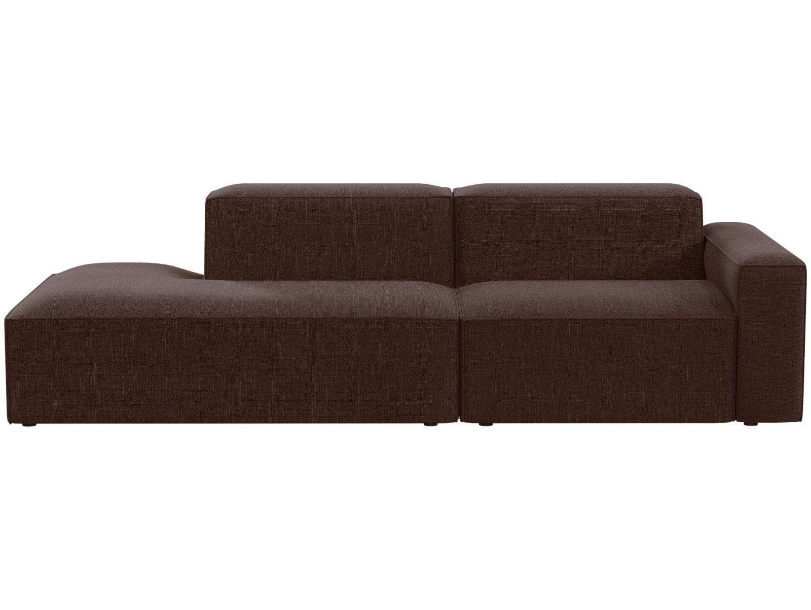 Двухместный диван Бауэн белый, вид спереди