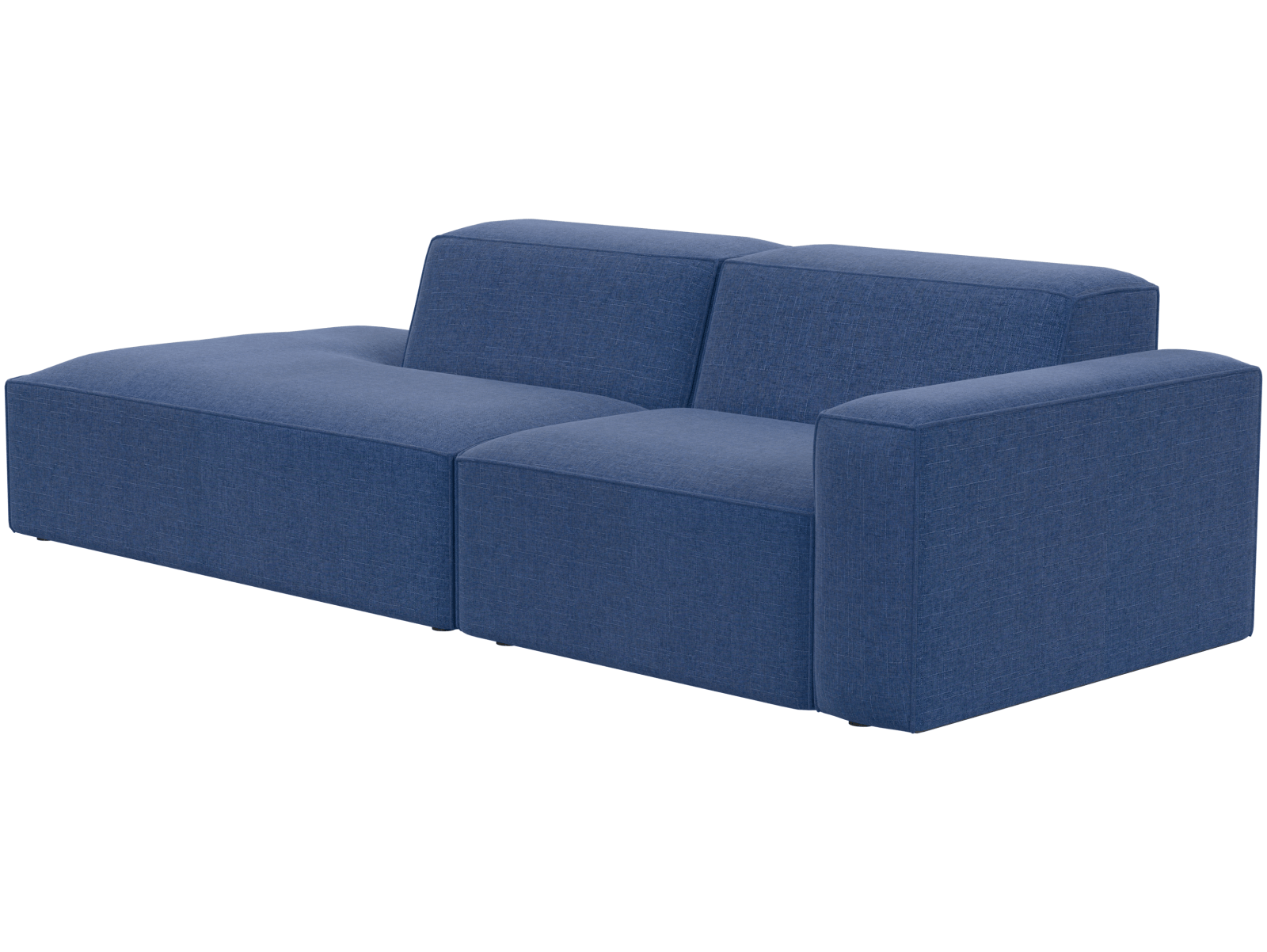 Двухместный диван Бауэн белый, вид сзади