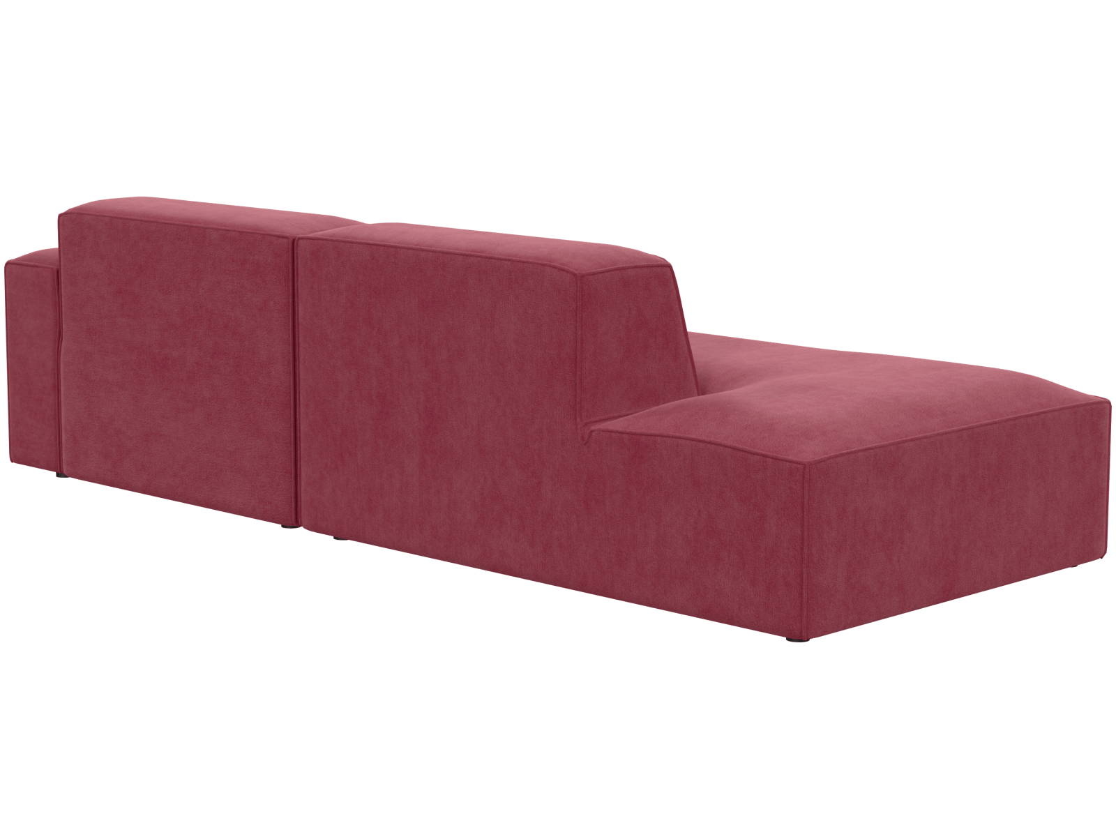 Двухместный диван Бауэн белый, вид сбоку