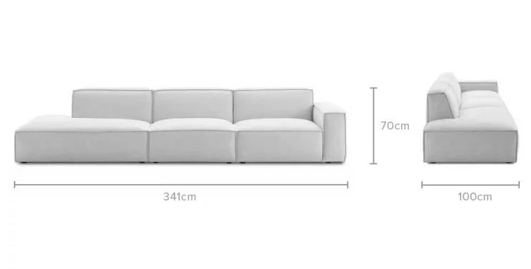 Габаритные размеры кресла модуль Портулак