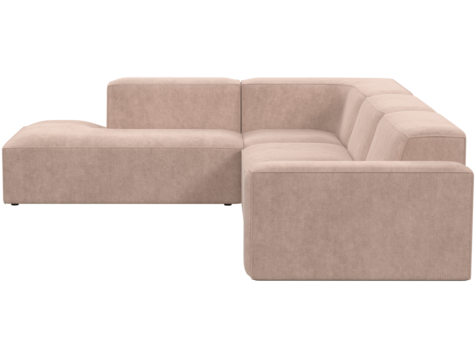 Кресло модуль Портулак серое, вид полубоком