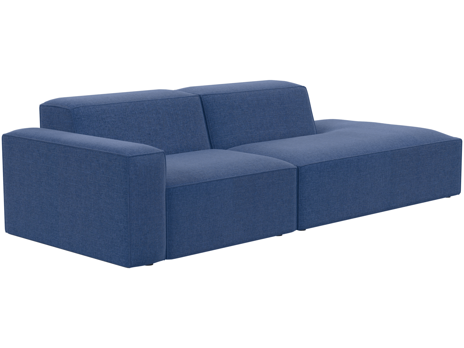 Двухместный диван Бауэн белый, вид сзади