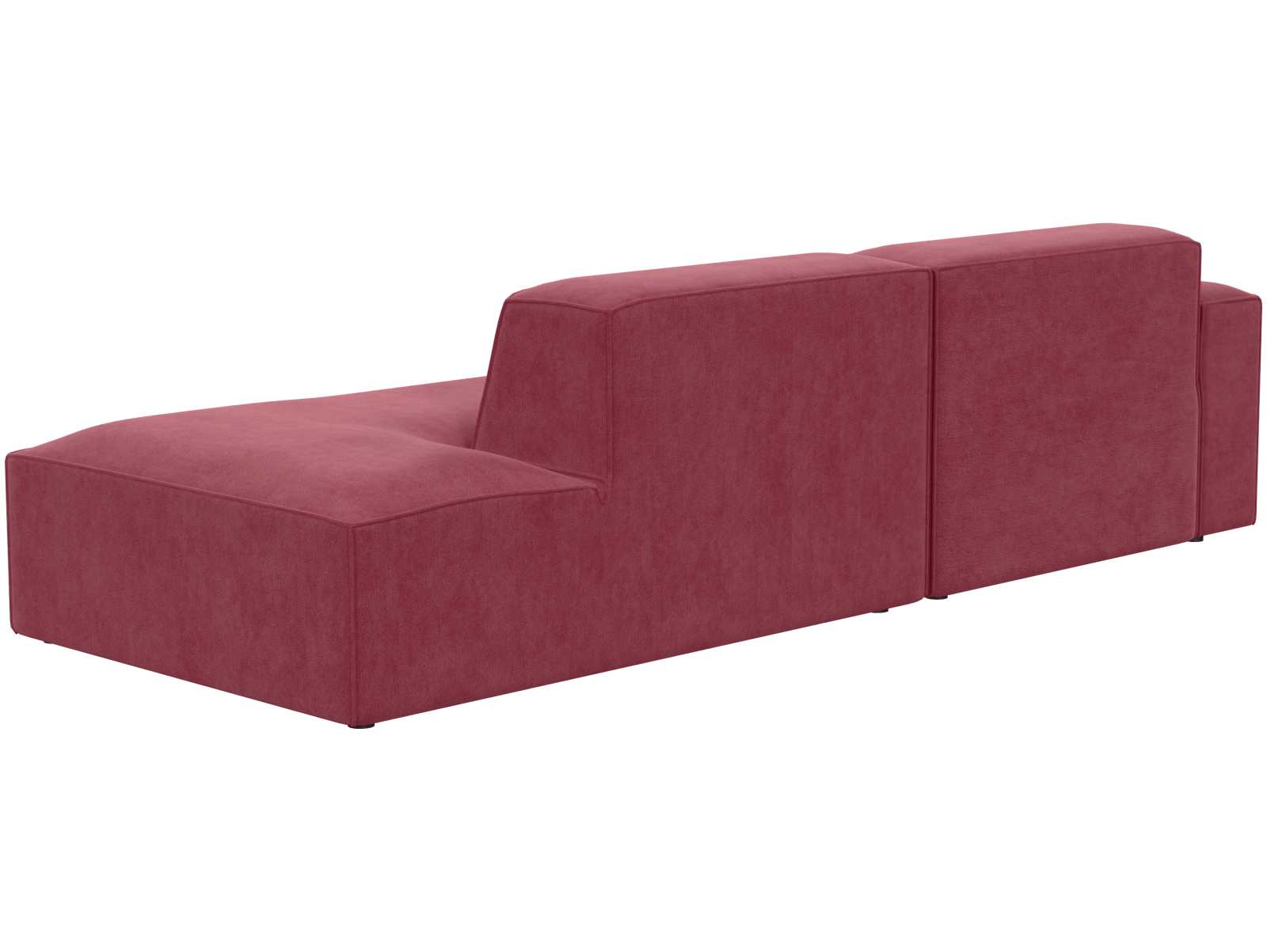 Двухместный диван Бауэн белый, вид сбоку