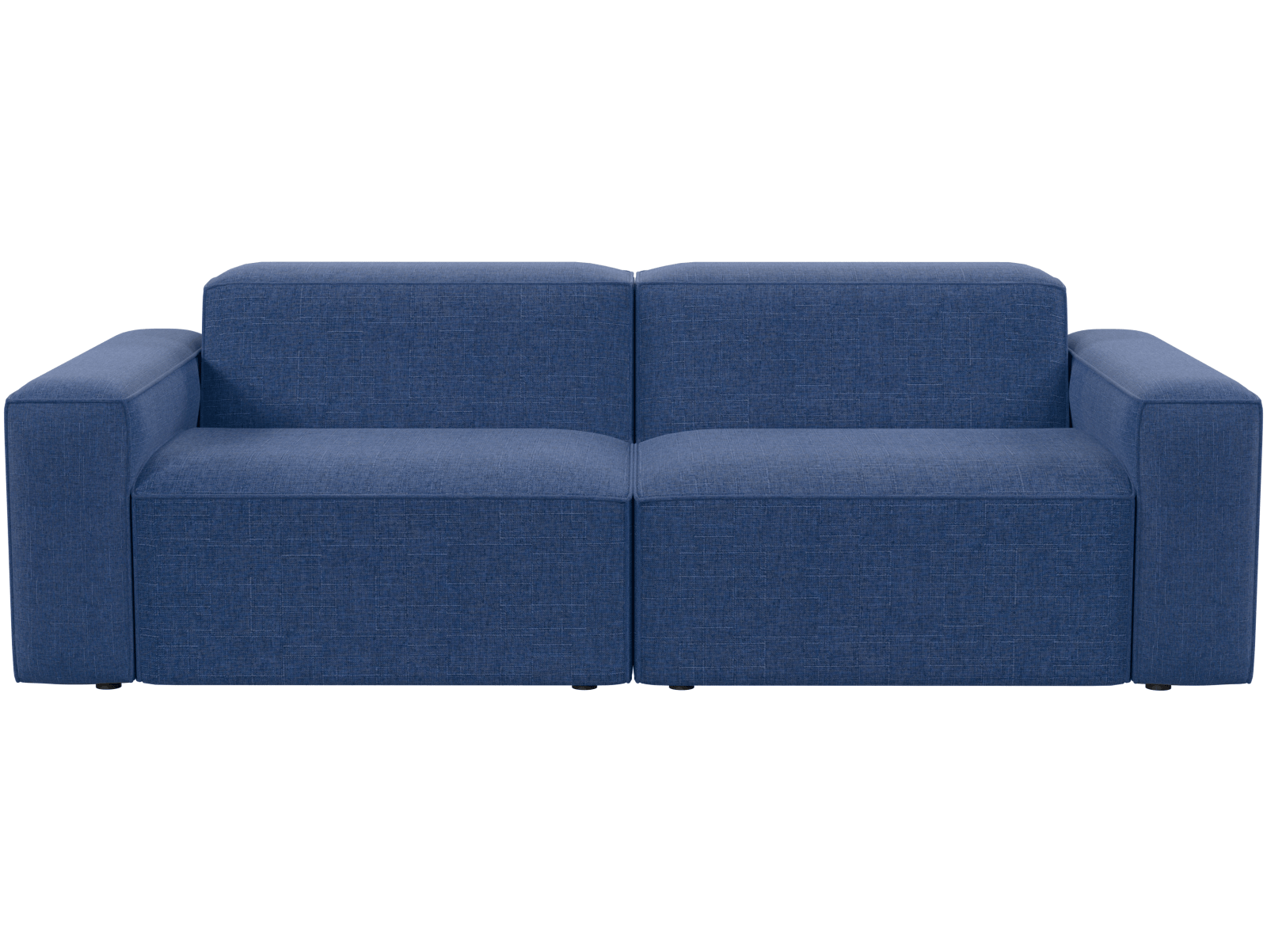 Двухместный диван Бауэн серое, вид спереди