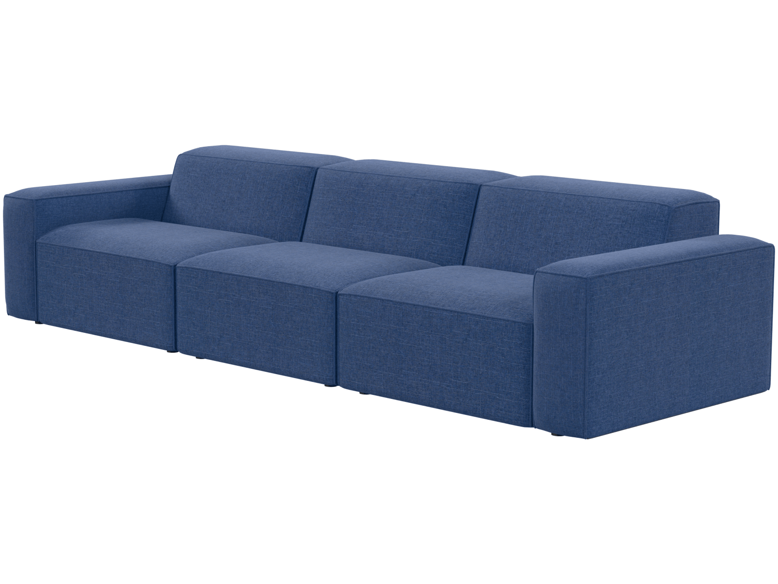 Диван трехместный Бауэн серое, вид полубоком