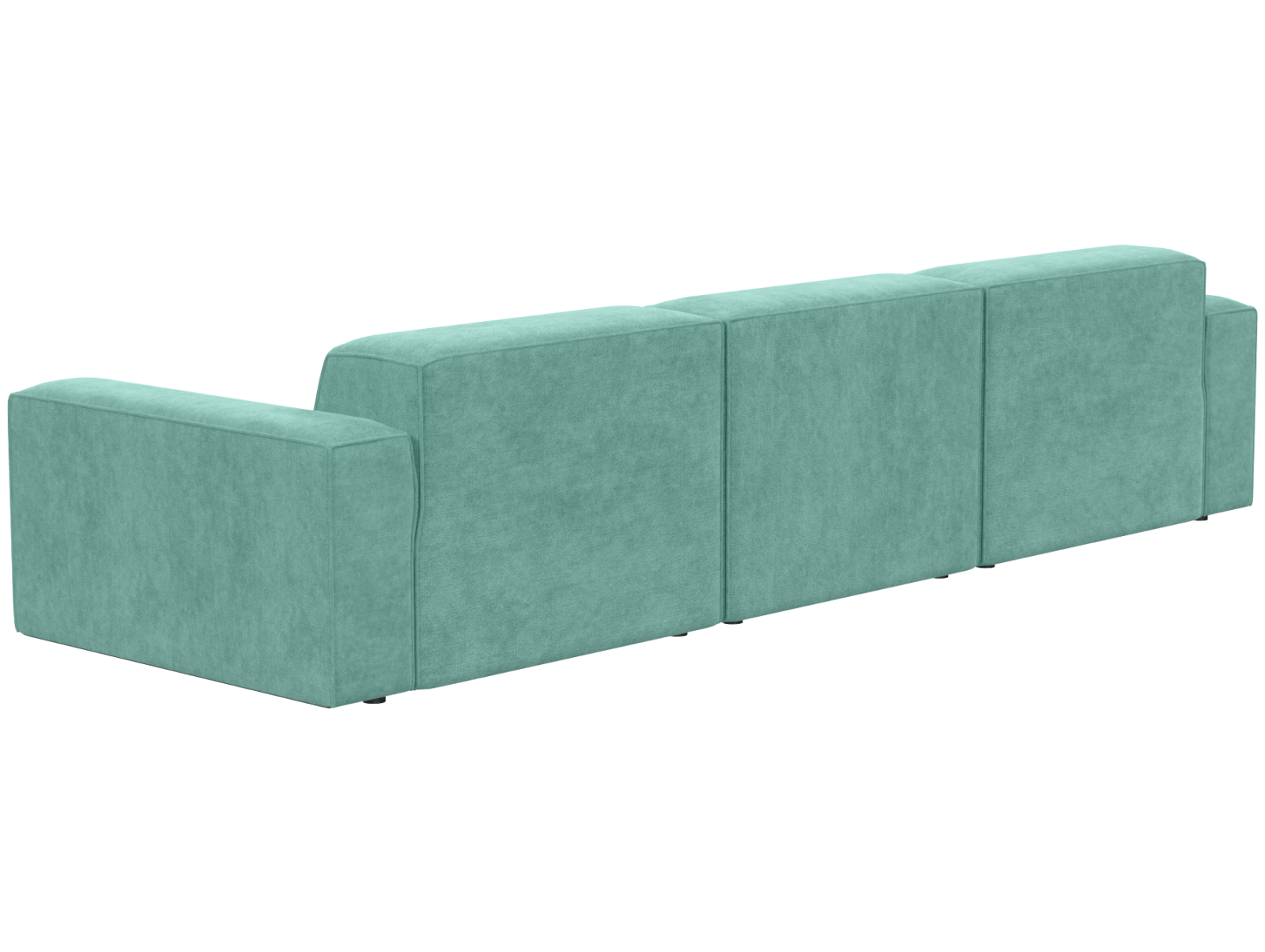 Диван трехместный Бауэн серое, вид сзади