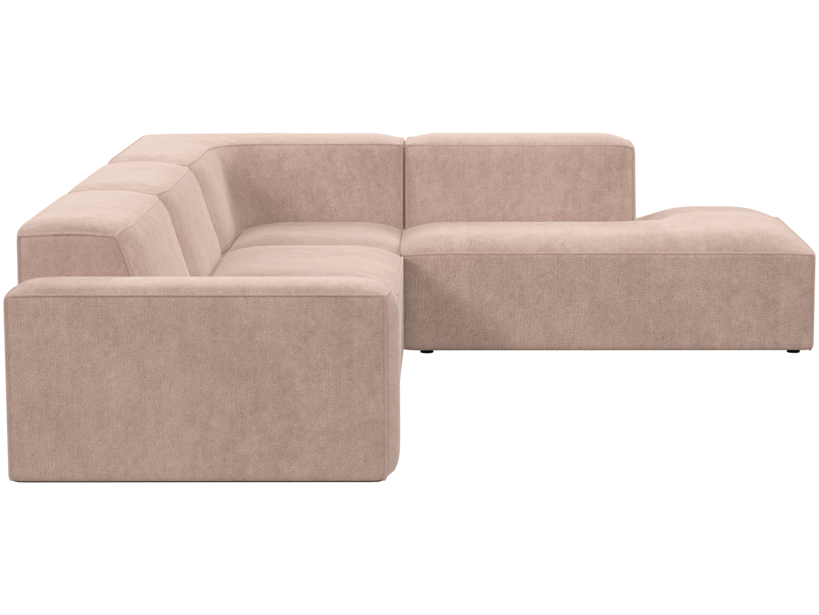 Кресло модуль Портулак серое, вид полубоком