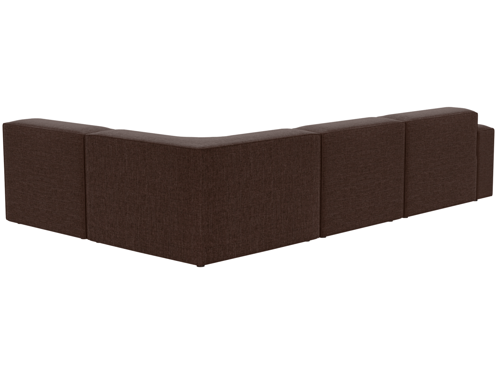 Кресло модуль Портулак серое, вид сзади