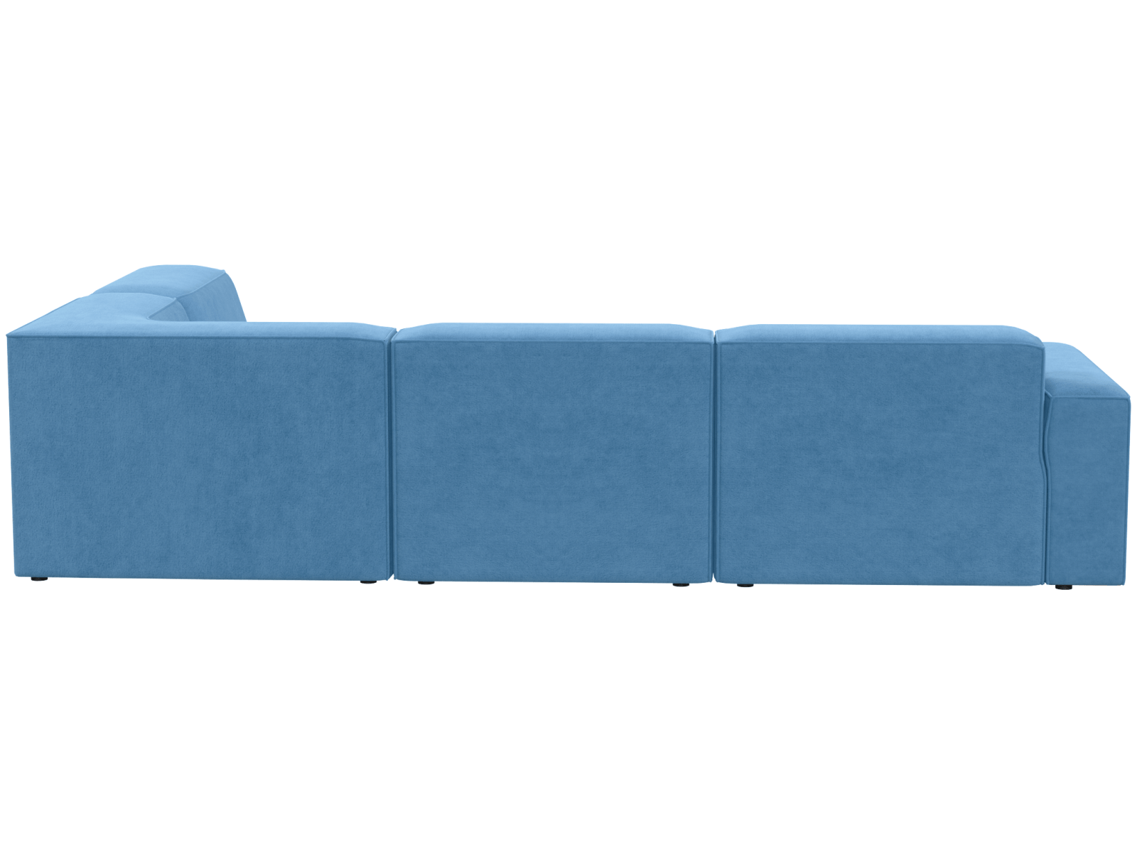 Кресло модуль Портулак серое, вид сзади