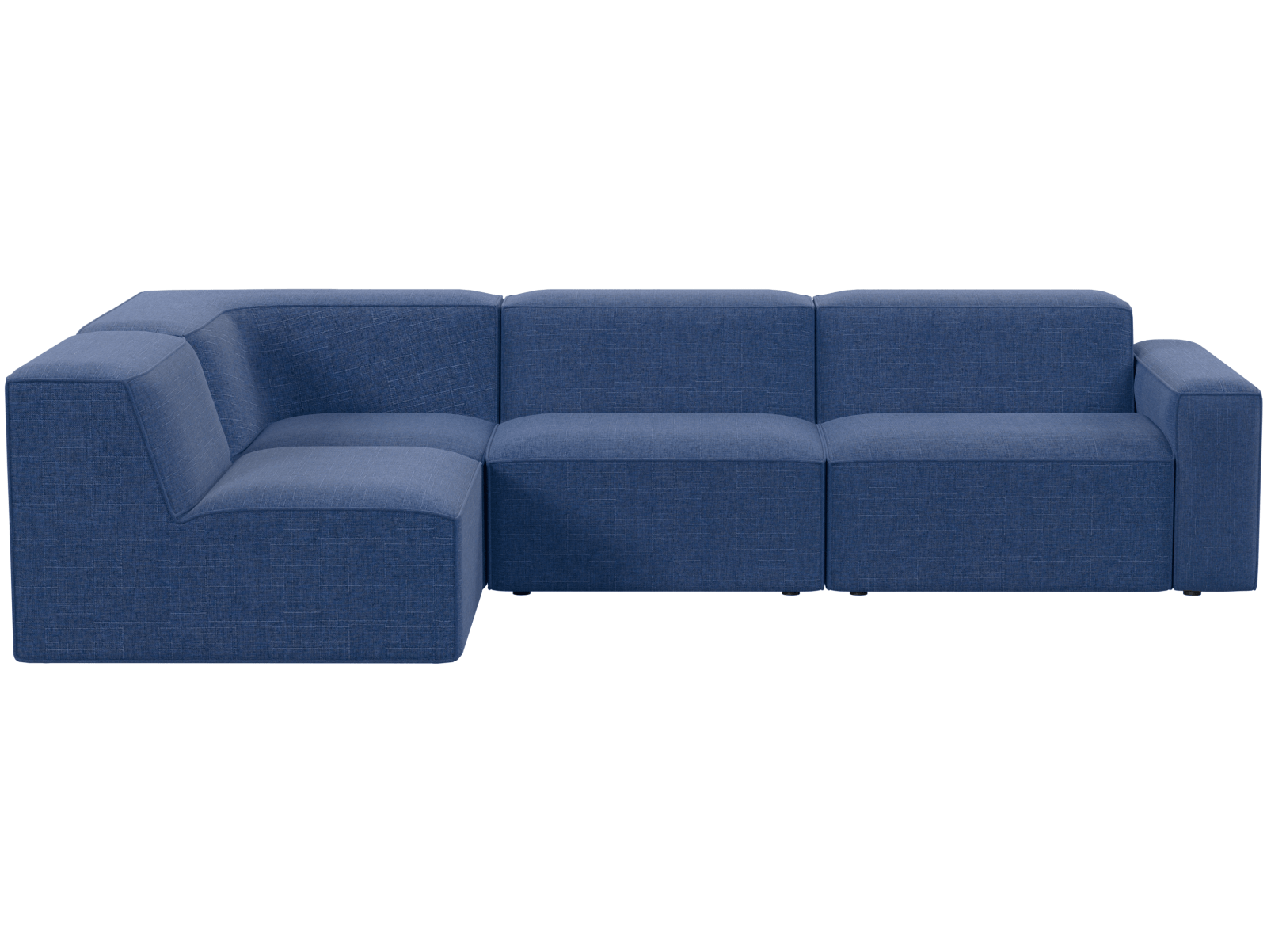 Кресло модуль Портулак серое, вид спереди