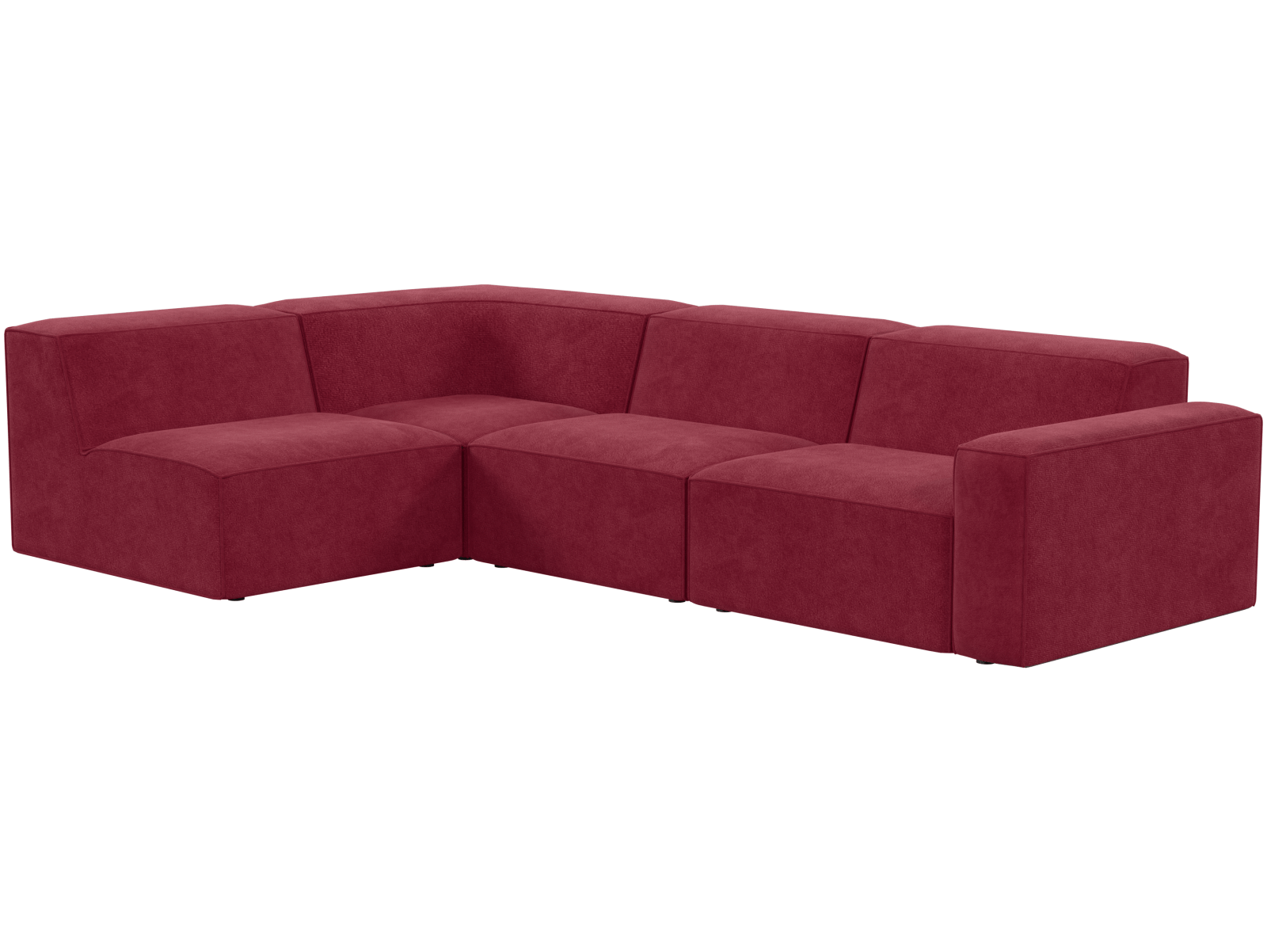 Кресло модуль Портулак серое, вид полубоком