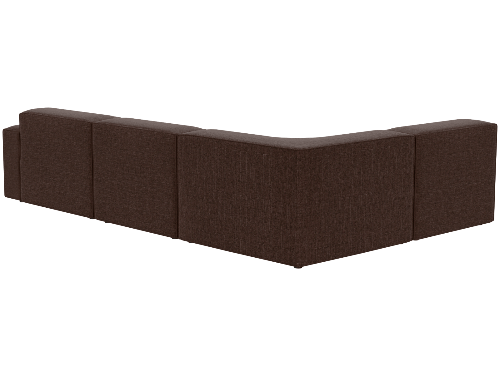 Кресло модуль Портулак серое, вид сзади