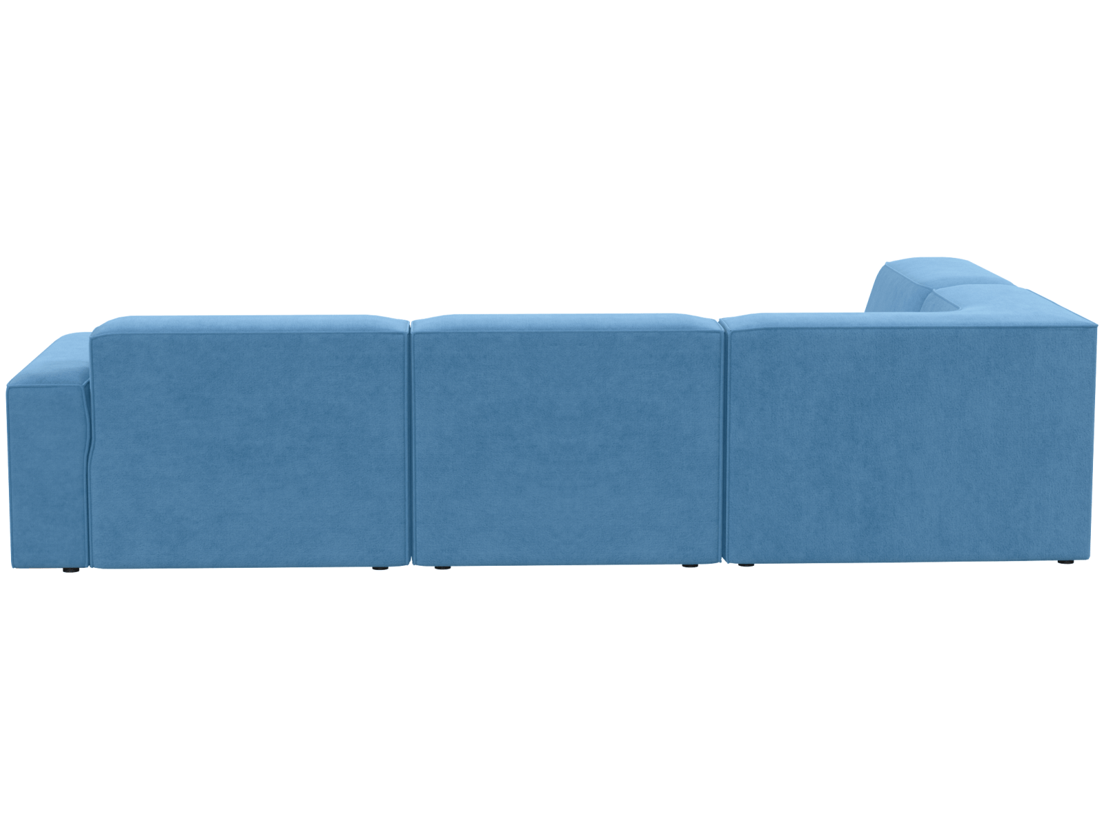 Кресло модуль Портулак серое, вид сзади