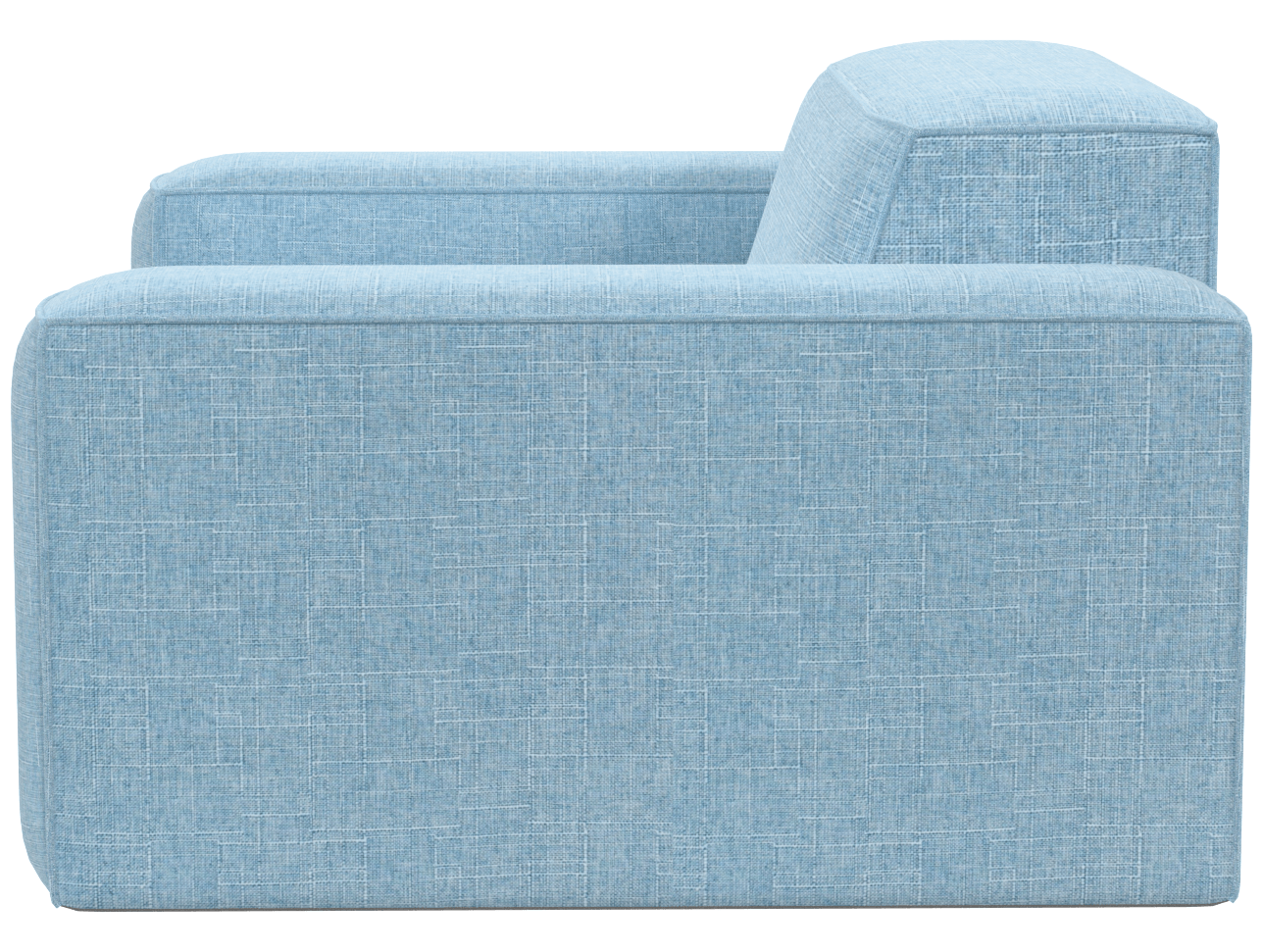 Двухместный тканевый диван Кларке серое, вид полубоком