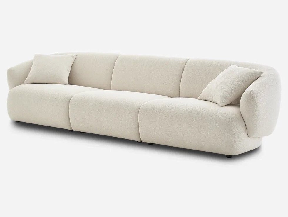 Диван трёхместный из букле Зофа