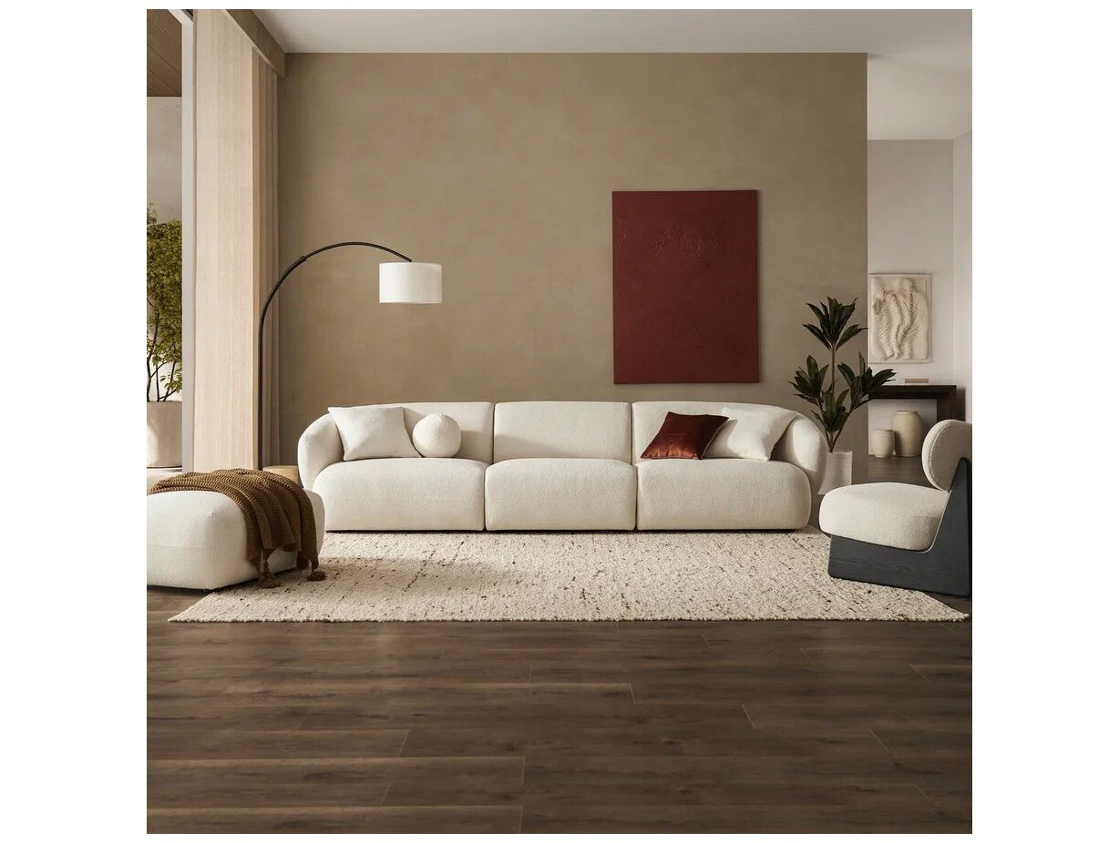 Диван трёхместный из букле Зофа