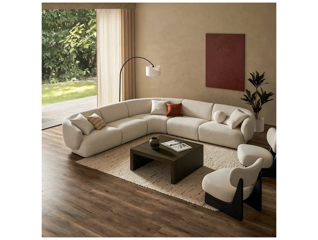 Диван трёхместный из букле Зофа