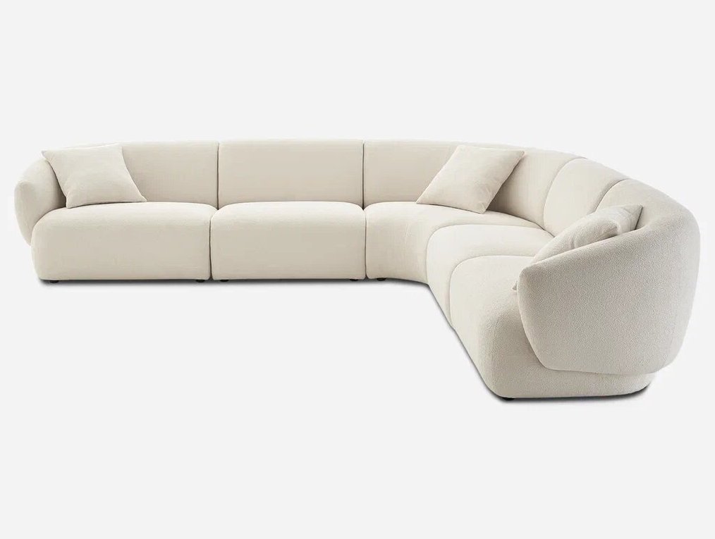 Диван трёхместный из букле Зофа