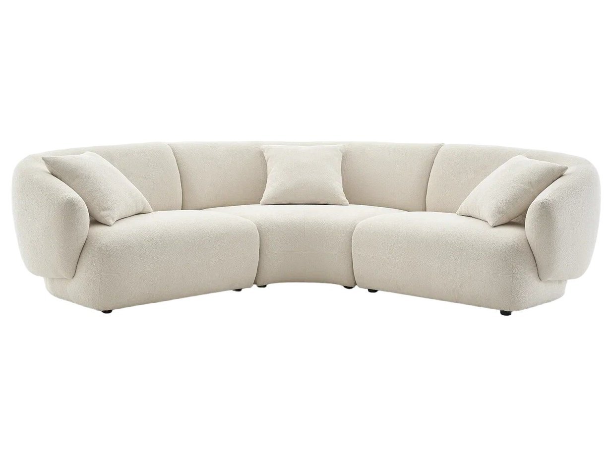 Диван трёхместный из букле Зофа