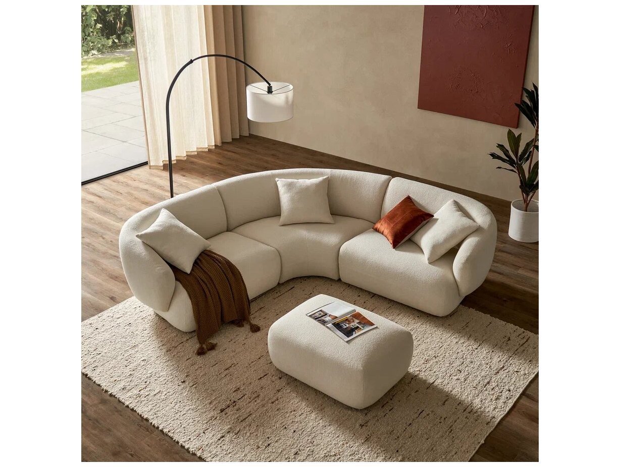 Диван трёхместный из букле Зофа