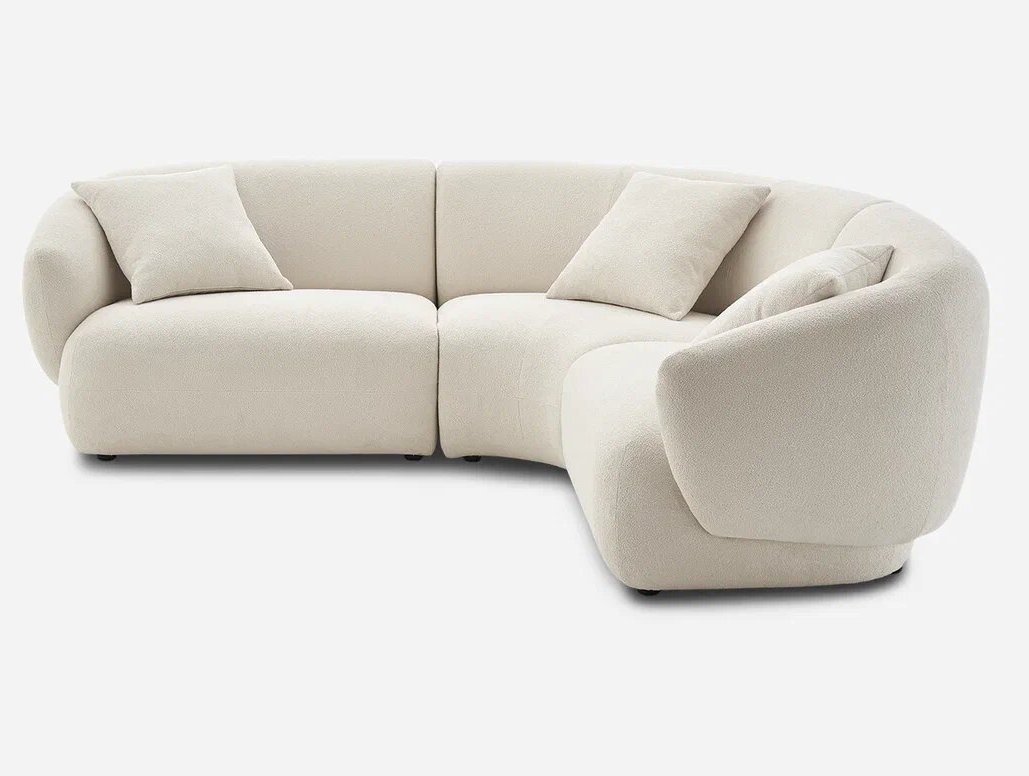 Диван трёхместный из букле Зофа