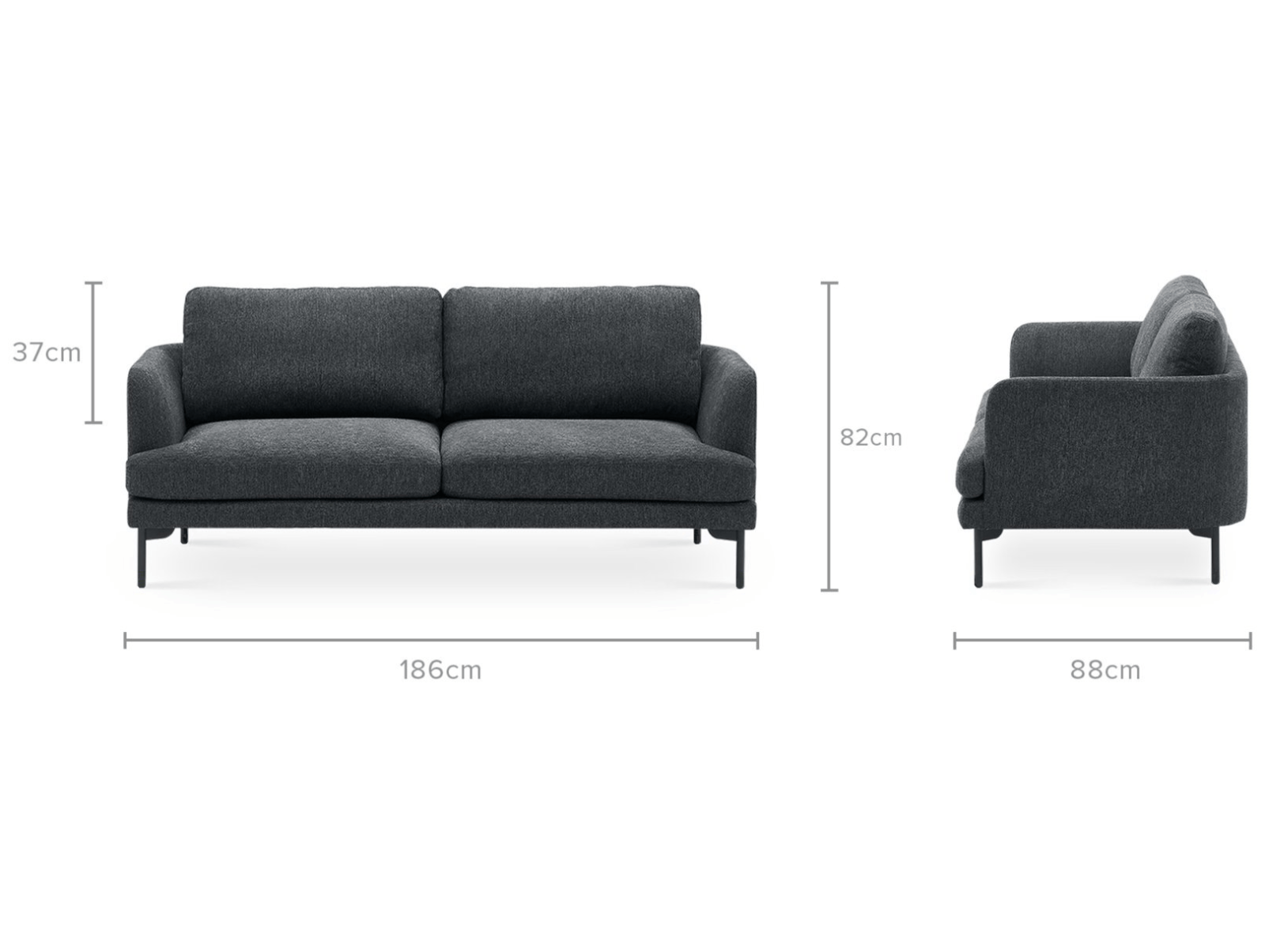 Габаритные размеры кресла модуль Портулак