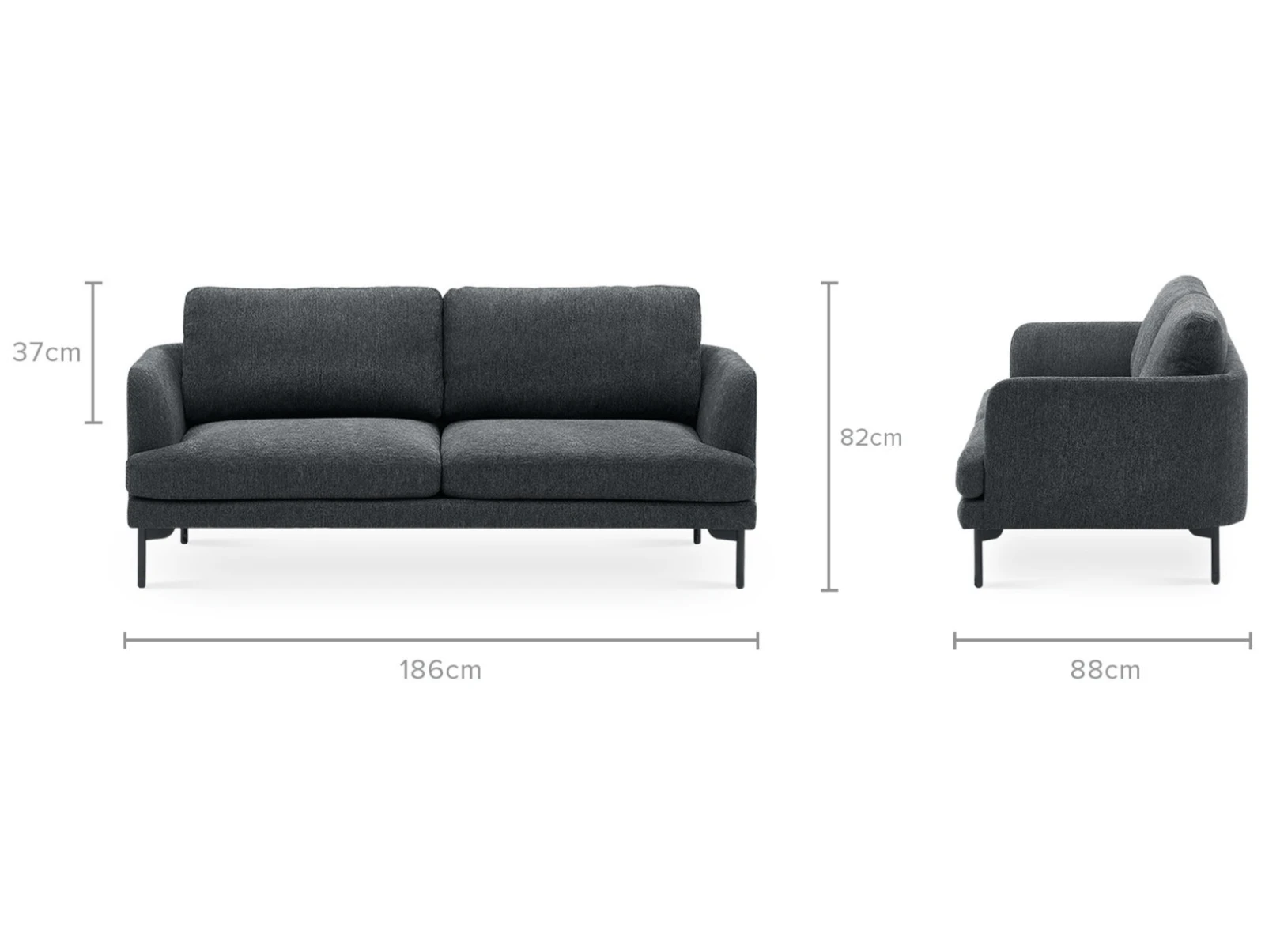 Габаритные размеры кресла модуль Портулак