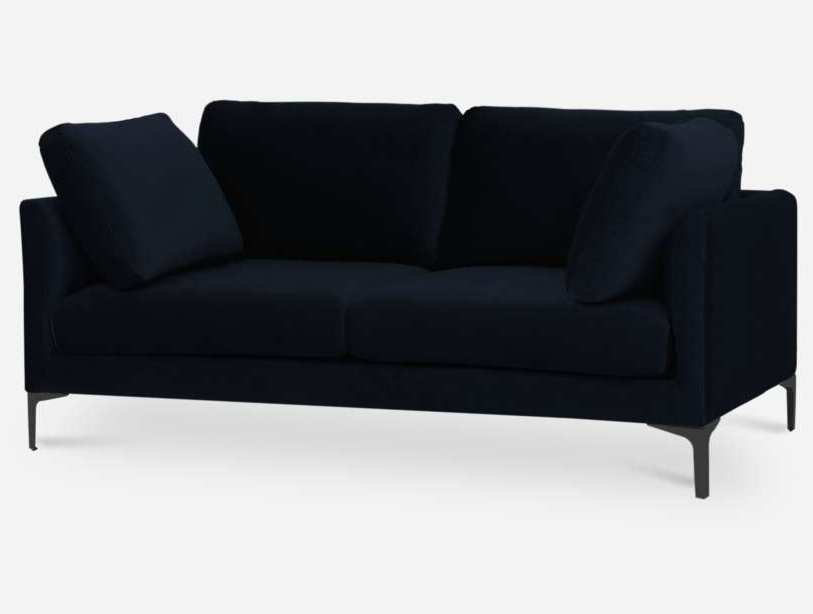 Двухместный тканевый диван Царт серое, вид полубоком