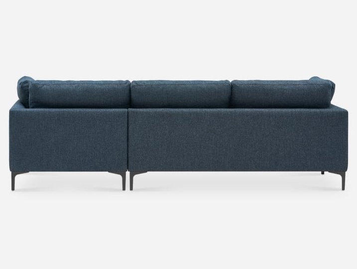 Кресло модуль Портулак серое, вид сзади