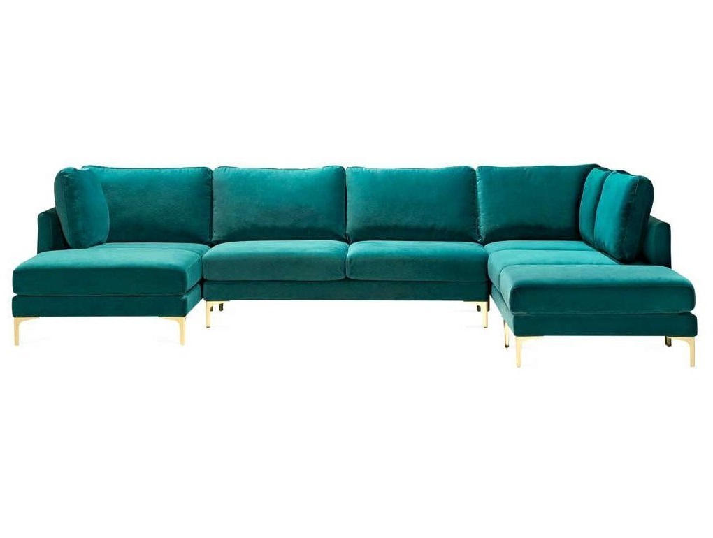 Диван угловой с оттоманкой Царт, вид спереди