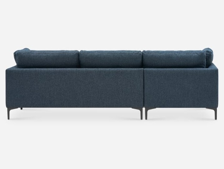 Кресло модуль Портулак серое, вид сзади