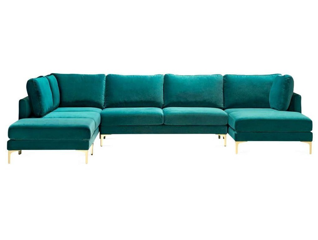 Диван угловой с оттоманкой Царт, вид спереди