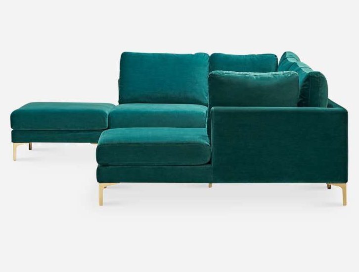 Диван угловой с оттоманкой Царт, вид сзади