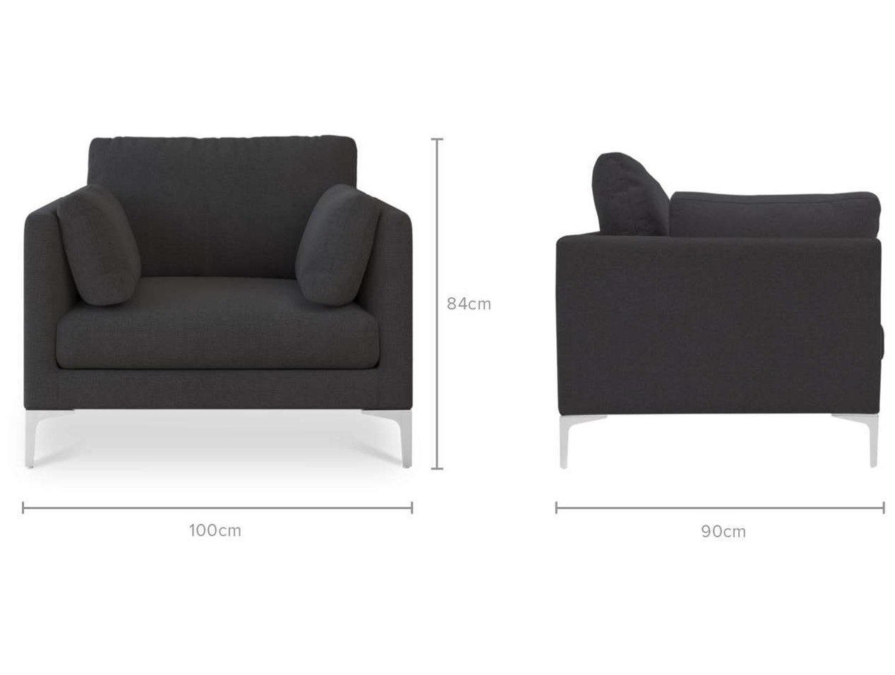 Габаритные размеры кресла модуль Портулак