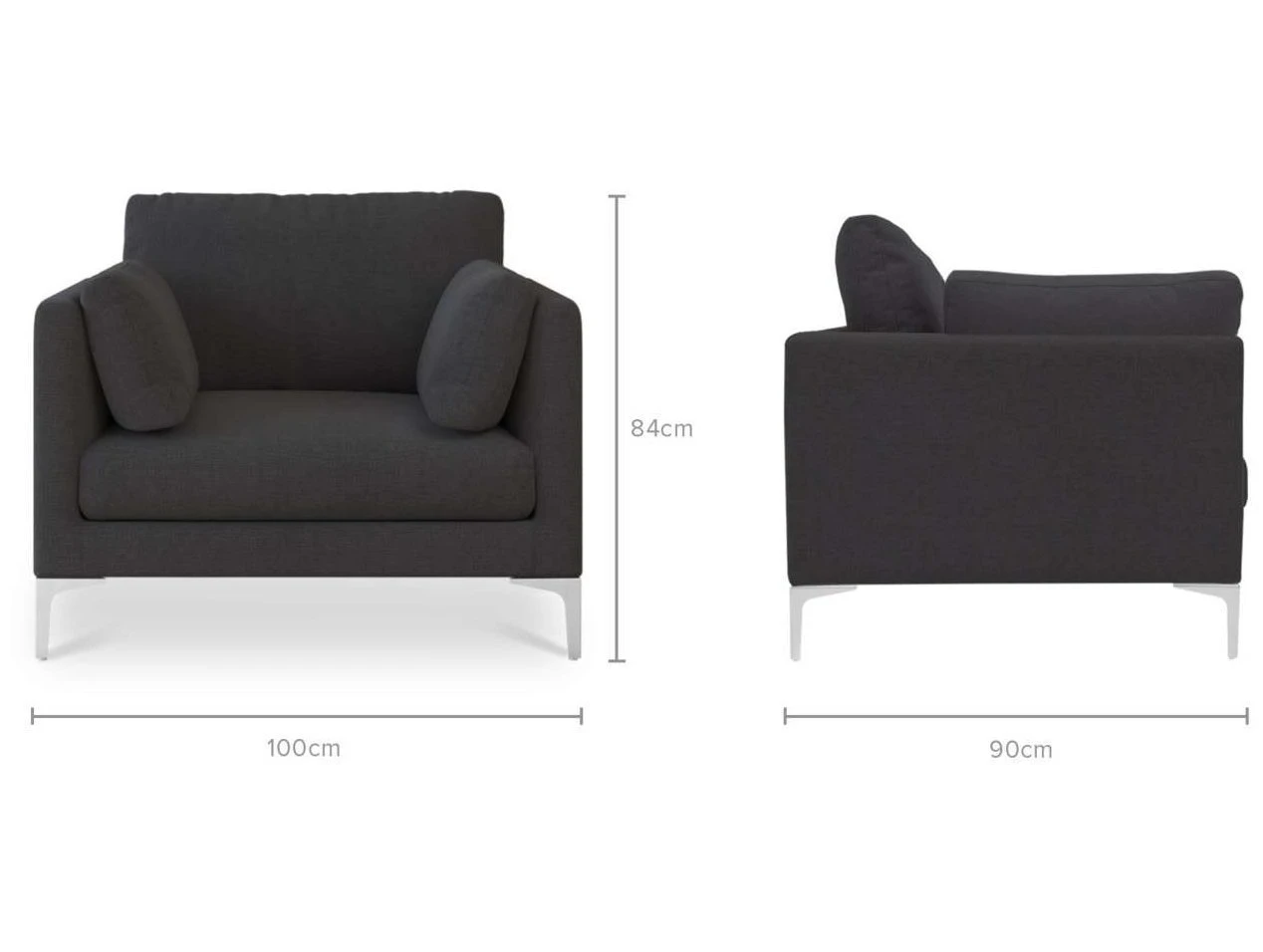 Габаритные размеры кресла модуль Портулак