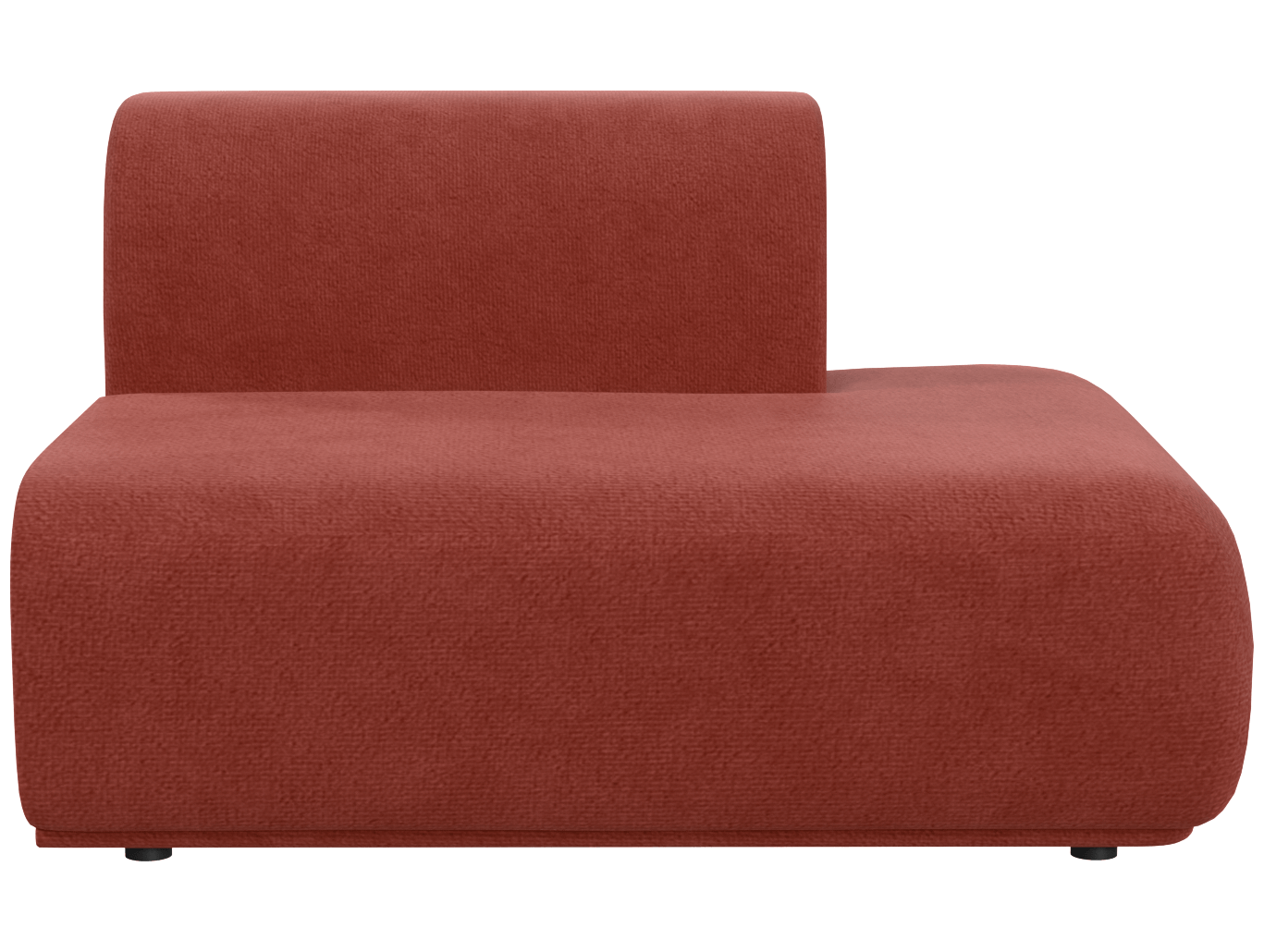 Кресло модуль Тайль серое, вид спереди