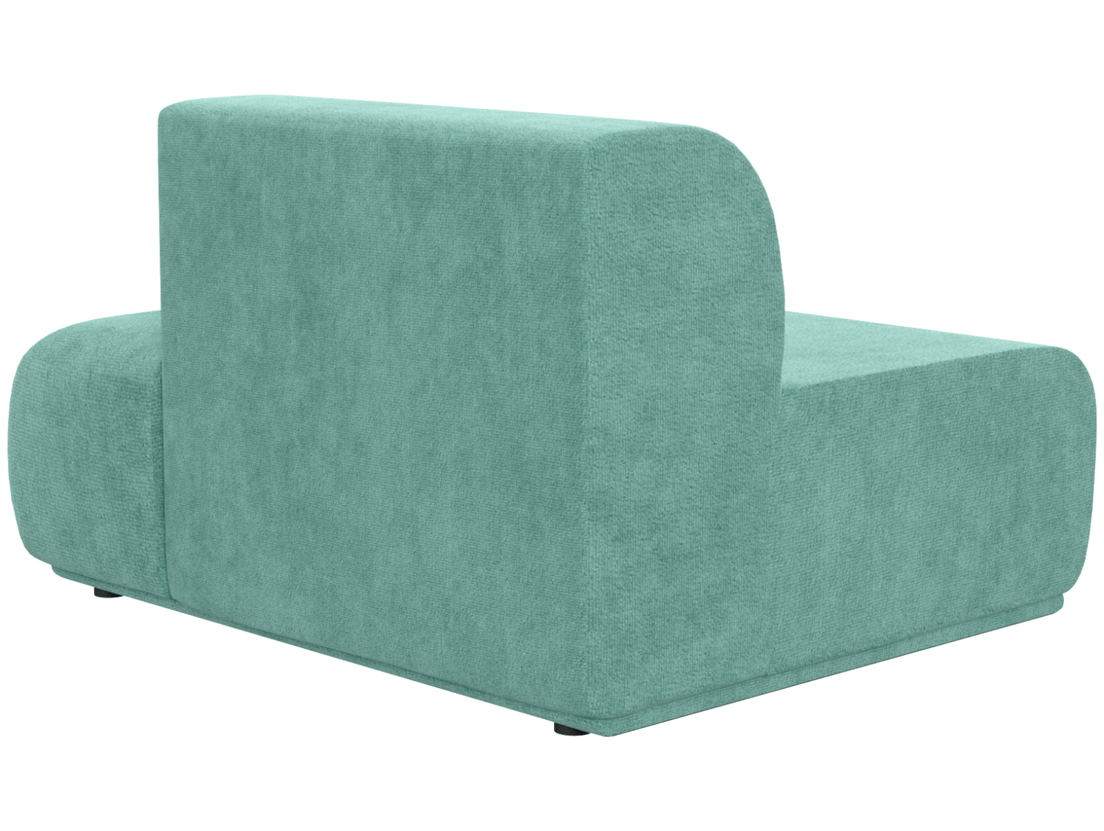 Кресло модуль Тайль серое, вид сзади