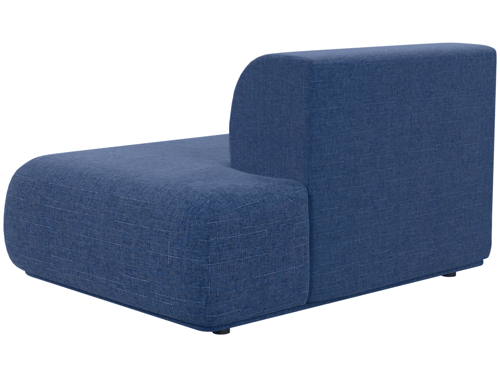 Кресло модуль Тайль серое, вид сзади