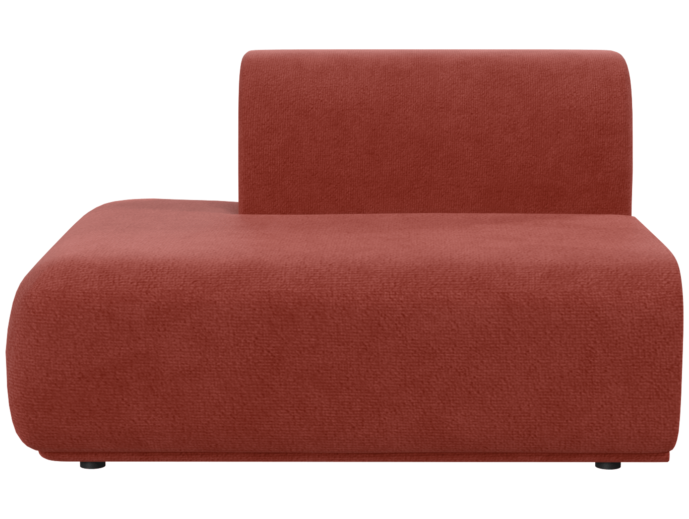 Кресло модуль Тайль серое, вид спереди