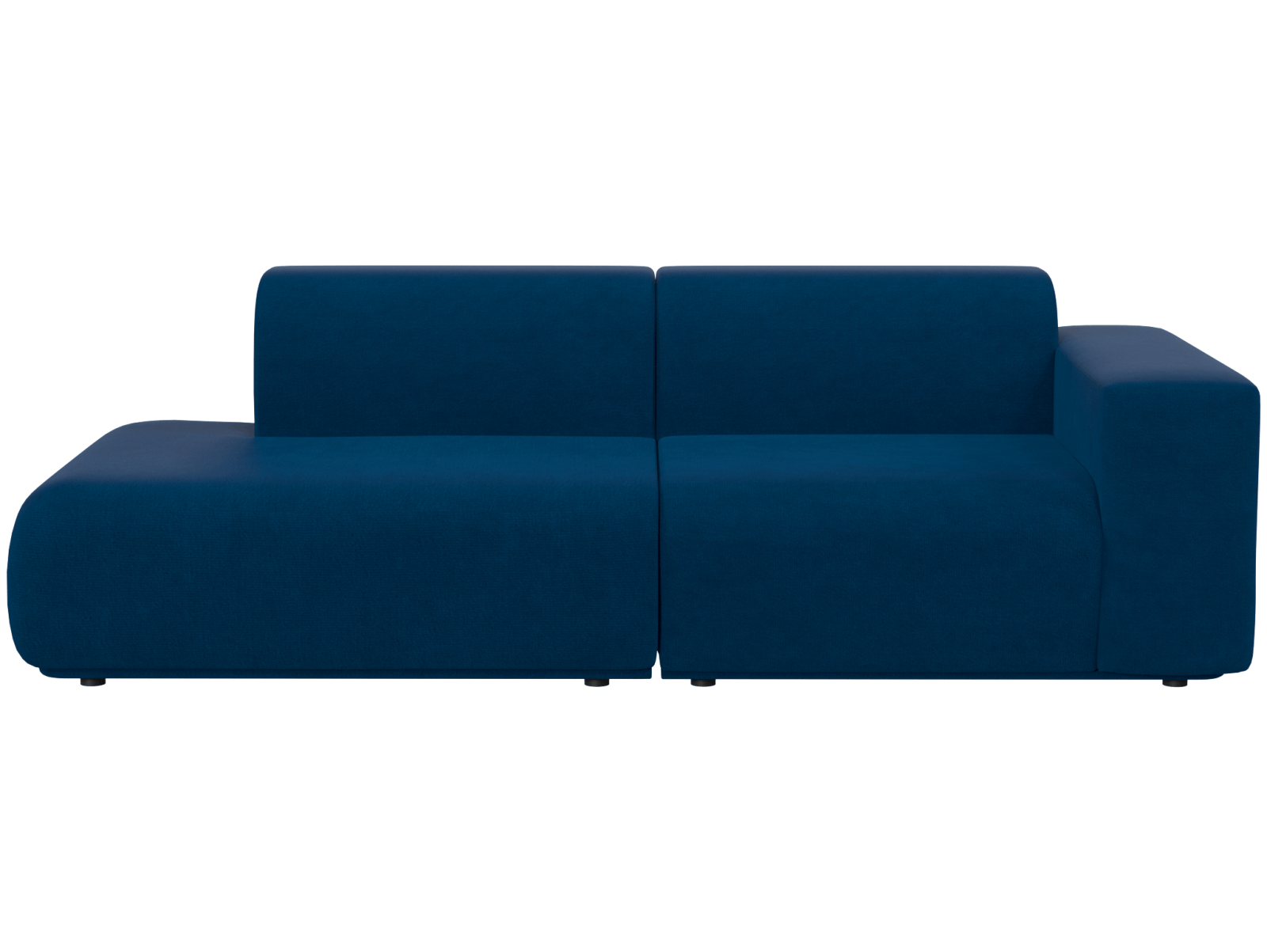 Кресло модуль Тайль серое, вид спереди