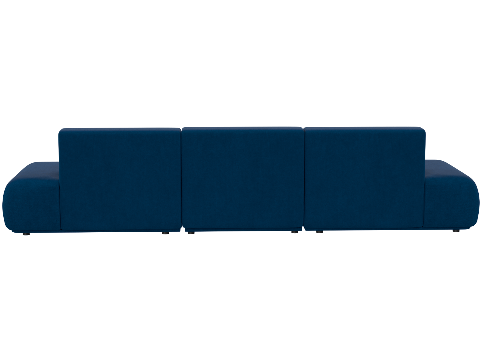 Двухместный диван Айбиш серое, вид сзади