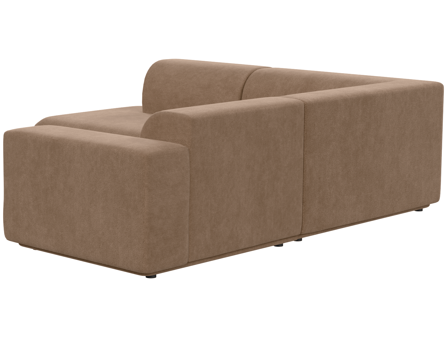 Кресло модуль Портулак серое, вид сзади