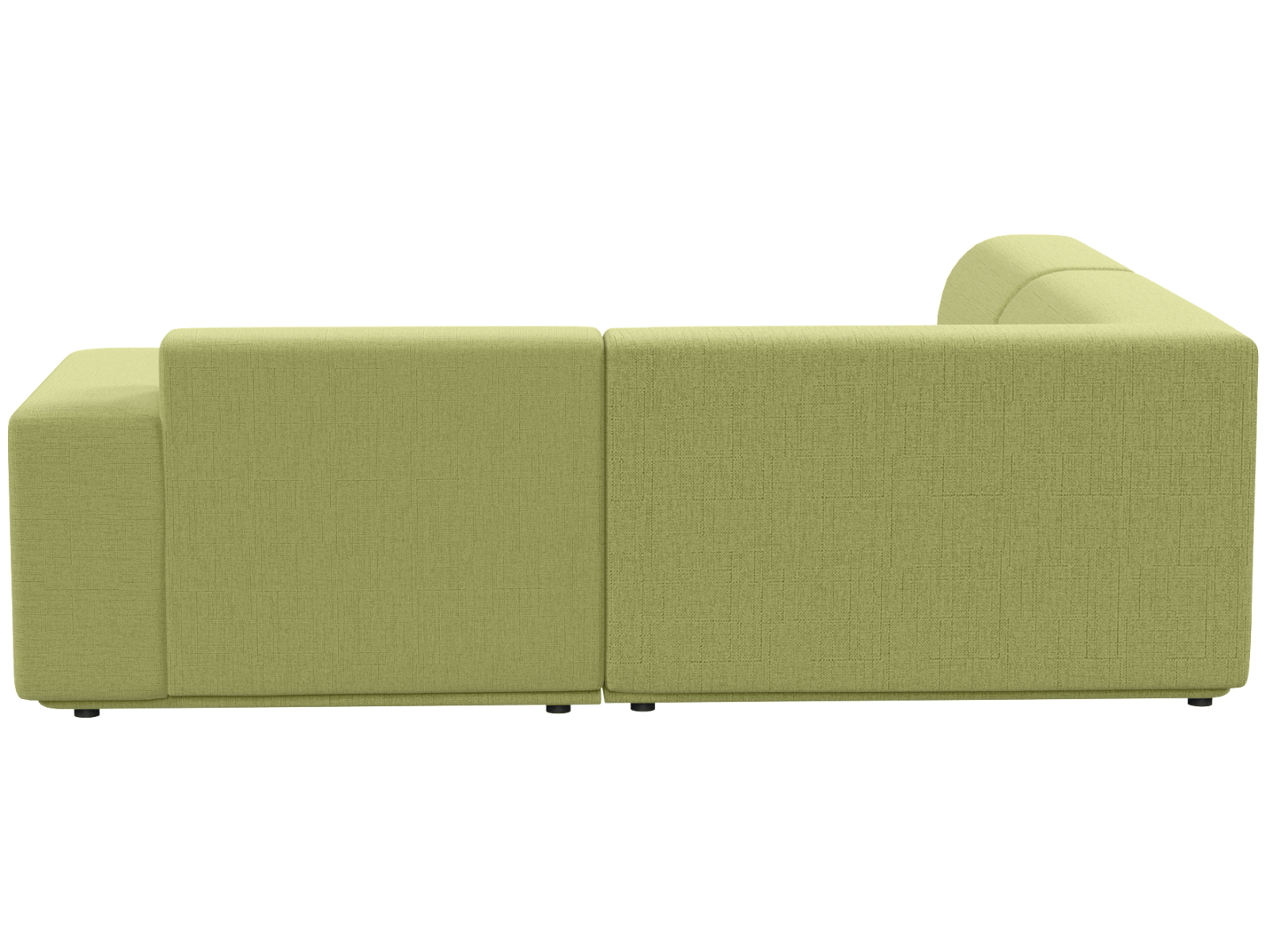 Кресло модуль Портулак серое, вид сзади