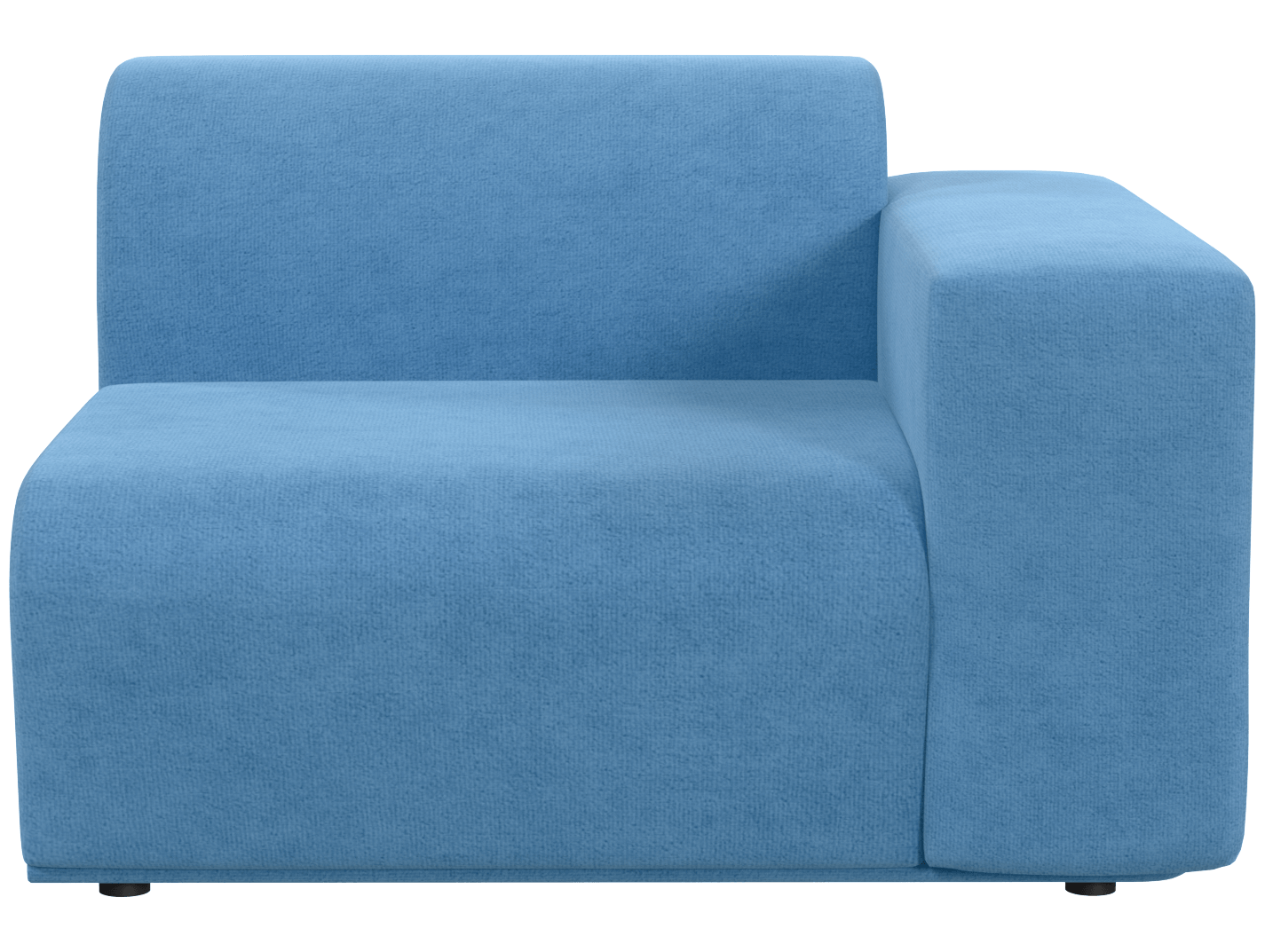 Кресло модуль Портулак серое, вид спереди