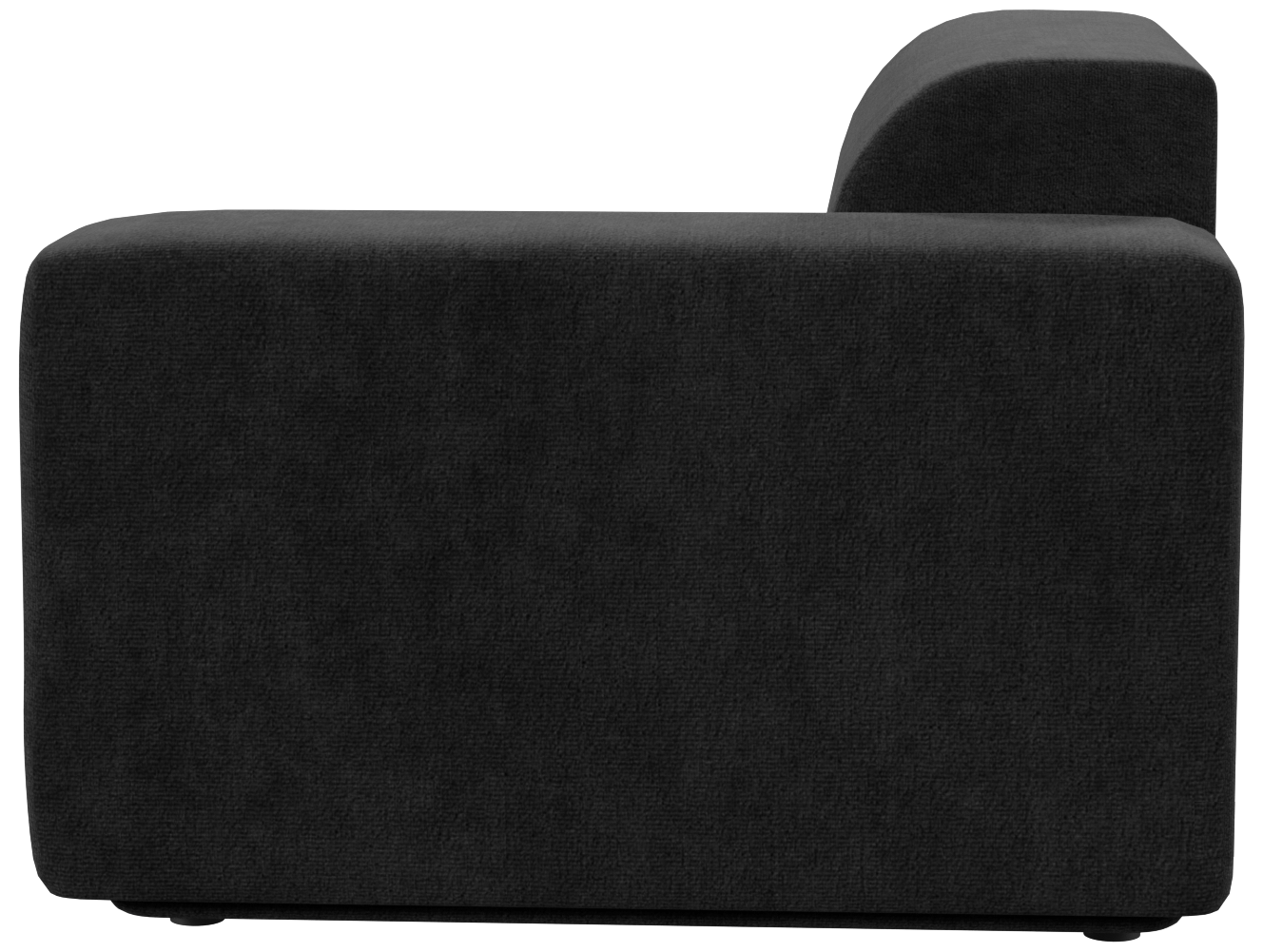 Кресло модуль Портулак серое, вид полубоком