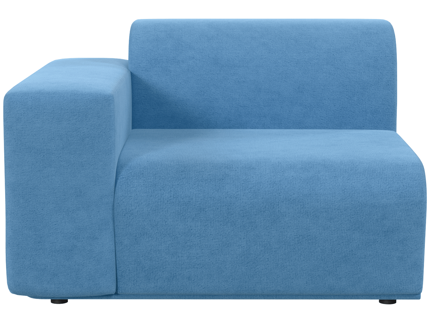 Кресло модуль Тайль серое, вид спереди