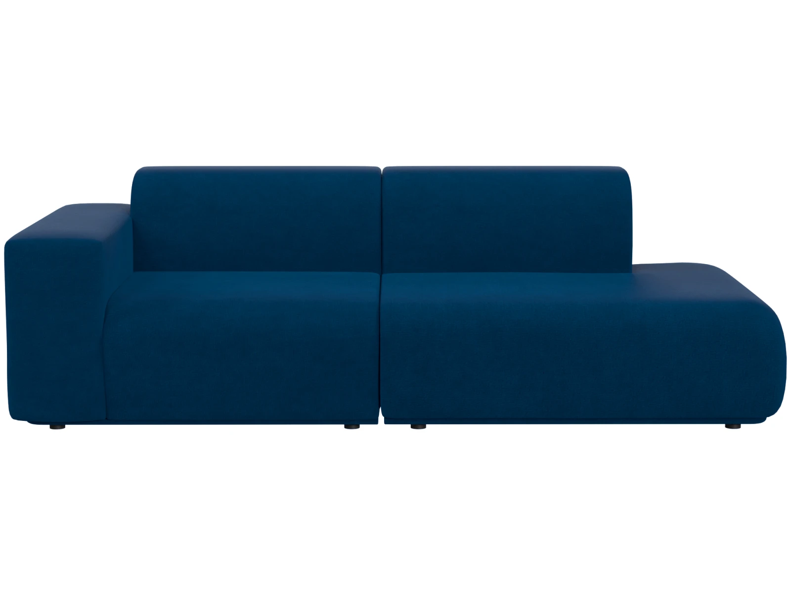 Кресло модуль Портулак серое, вид спереди