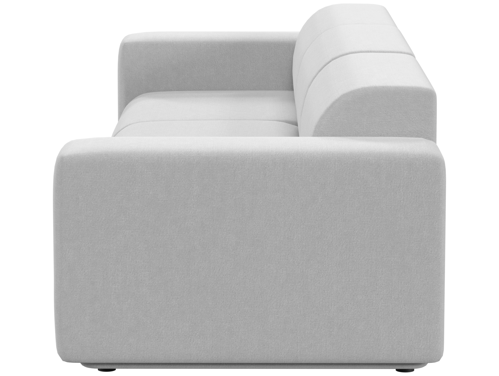 Трехместный тканевый диван Тайль, вид боком