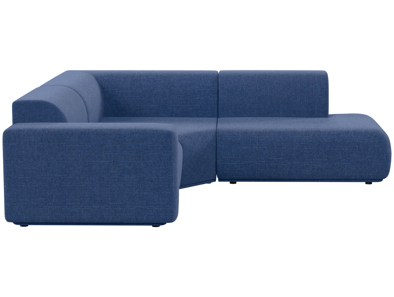 Кресло модуль Портулак серое, вид боком