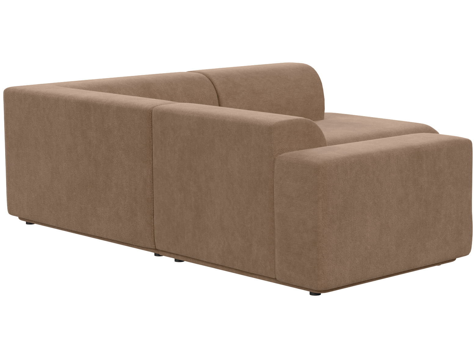 Кресло модуль Портулак серое, вид сзади